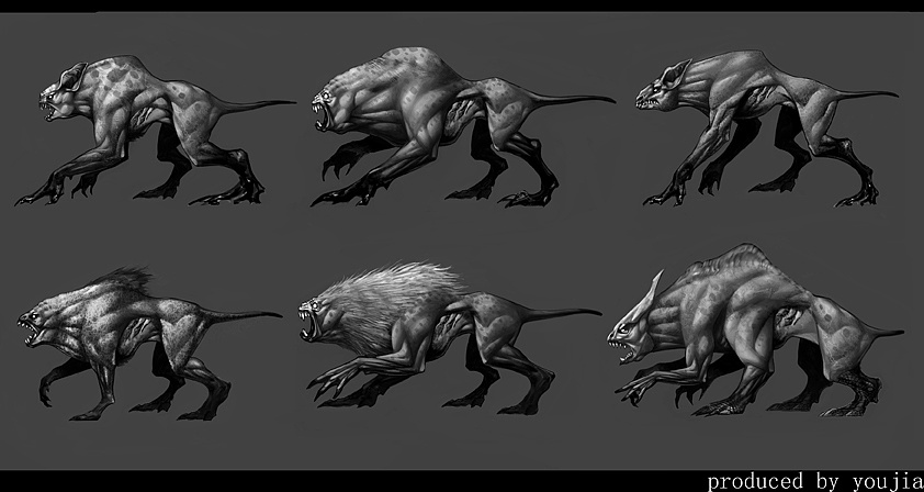 怪物概念设计草图