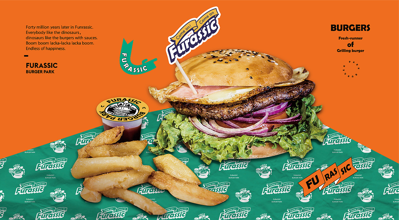 欢乐季-汉堡公园|炸鸡汉堡品牌全案塑造VIS策划设计（图ZMjQyMjIyODUy） - 品牌 - 站酷设计师深林品牌原创素材 - 站酷ZCOOL
