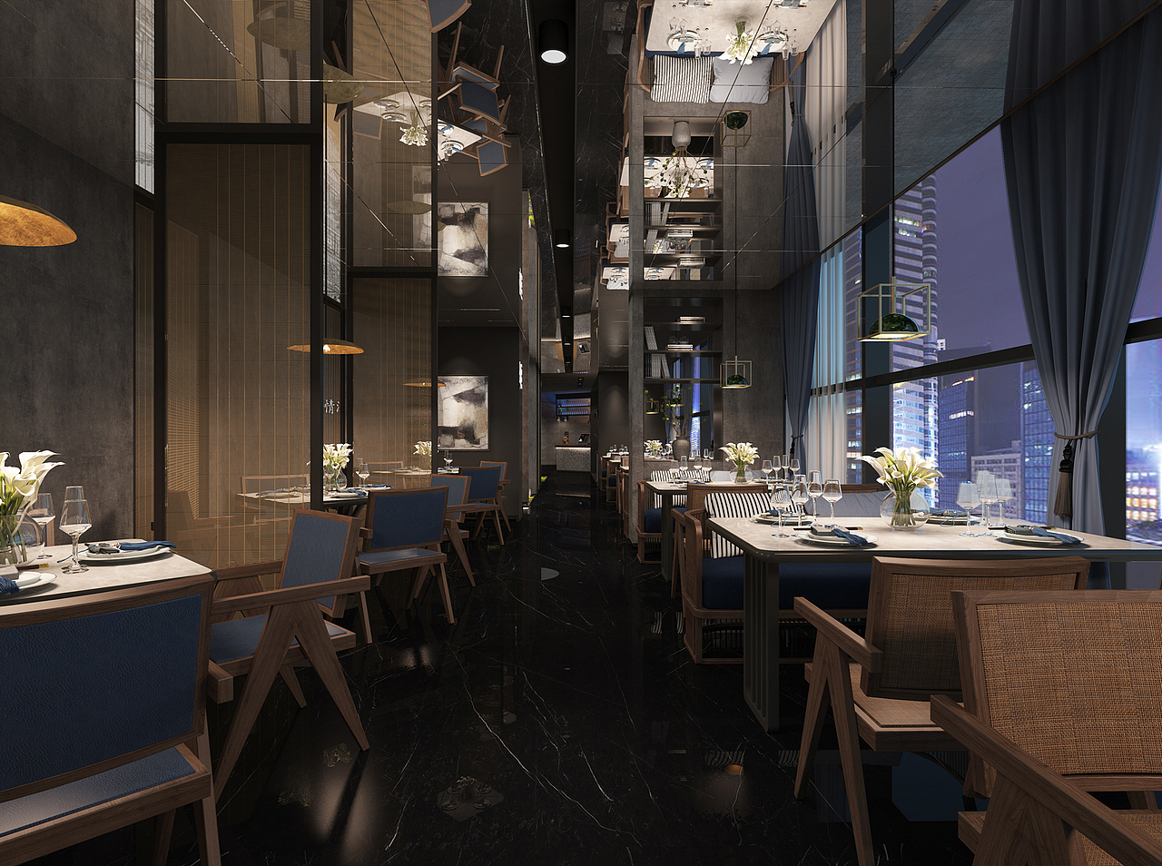 深圳颂·江南宴餐厅设计(图ZMjcxMDc0NDUy) - 酒店餐饮设计 - 站酷设计师杭州品尚设计原创素材 - 站酷ZCOOL