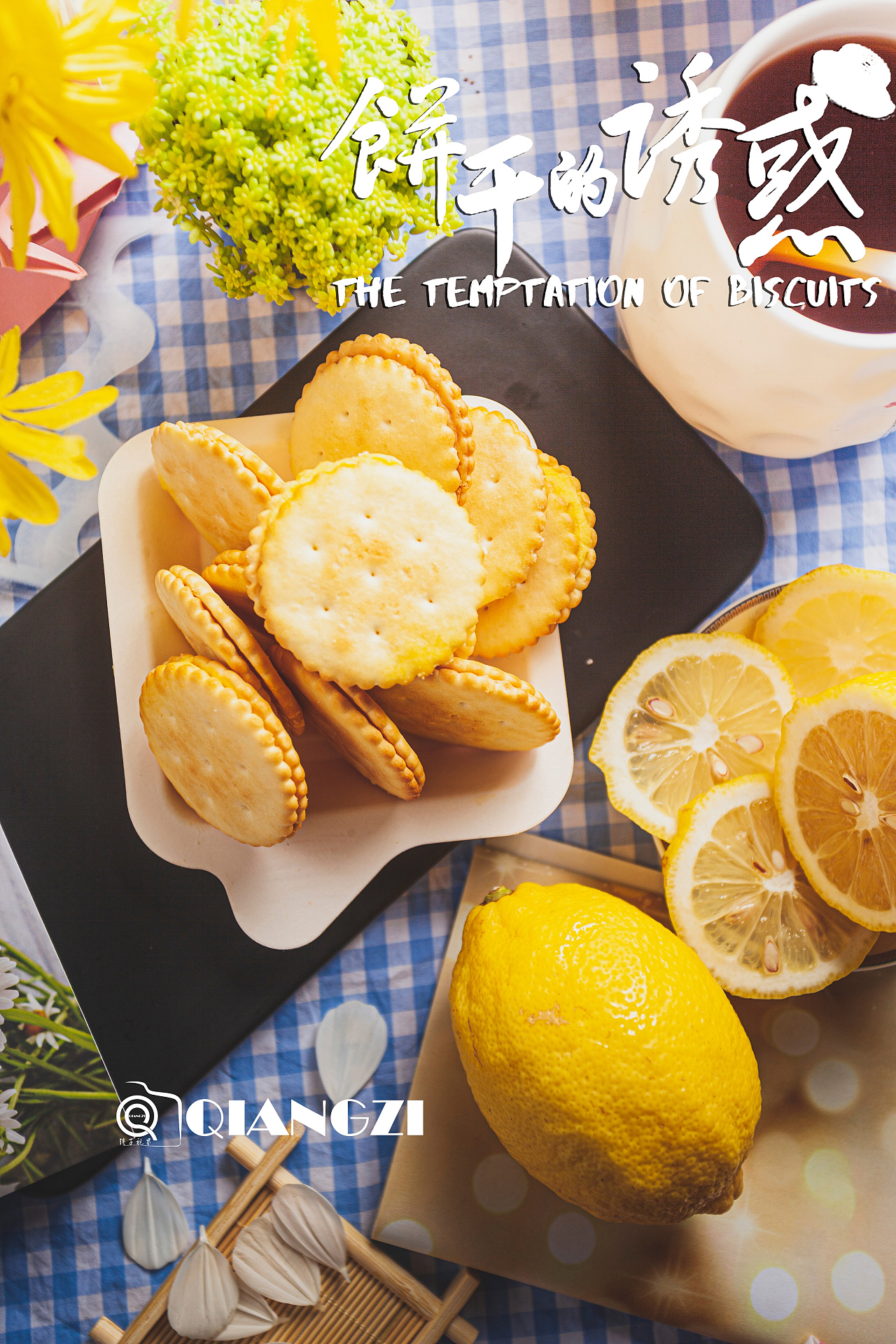 乐味口汉莎三文治夹心饼干食品广告图:圈点摄影培训