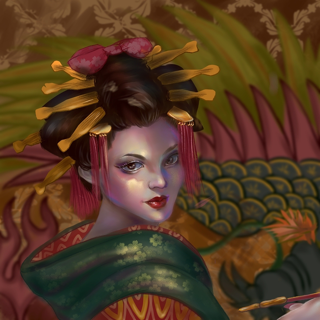 恶女花魁|插画|创作习作|打扰了告辞_原创作品-站酷zcool