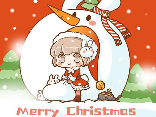 MERRY CHRISTMAS 圣诞贺图+贴纸 