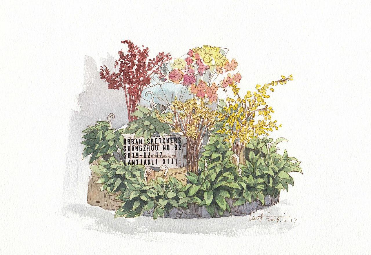 钢笔淡彩写生（图ZMTc3MzMyNTQw） - 绘画 - 站酷设计师喵喵LC原创素材 - 站酷ZCOOL