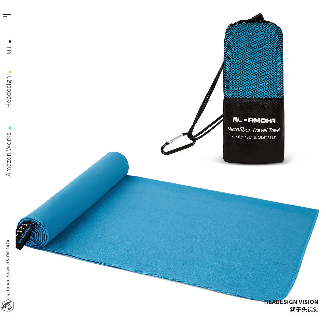 毛巾产品拍摄_主图设计_A+页面设计-狮子头视觉