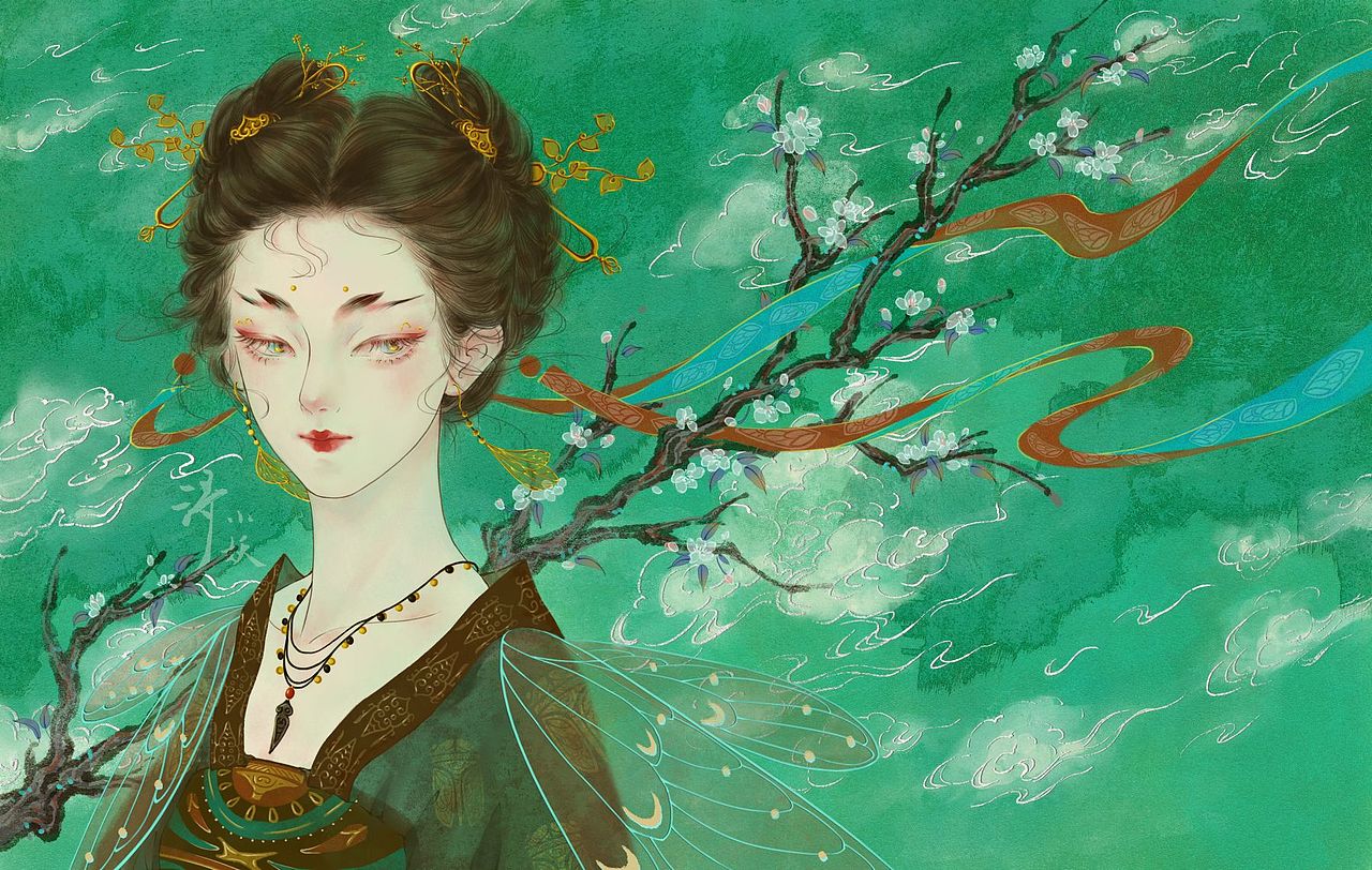 画些奇奇怪怪的 一只蝉