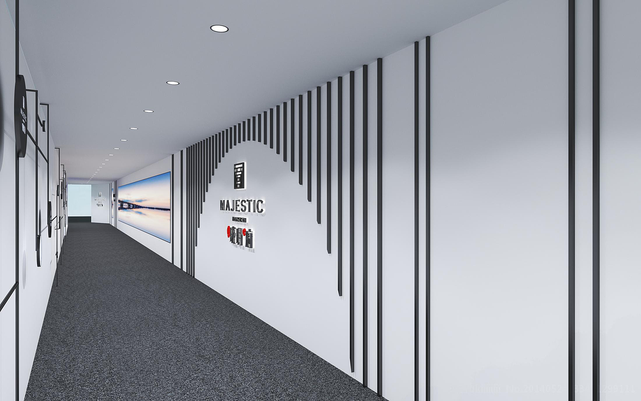 看房通道包装（图ZMjU1MjY1Njg4） - 商业空间设计 - 站酷设计师地上的云原创素材 - 站酷ZCOOL