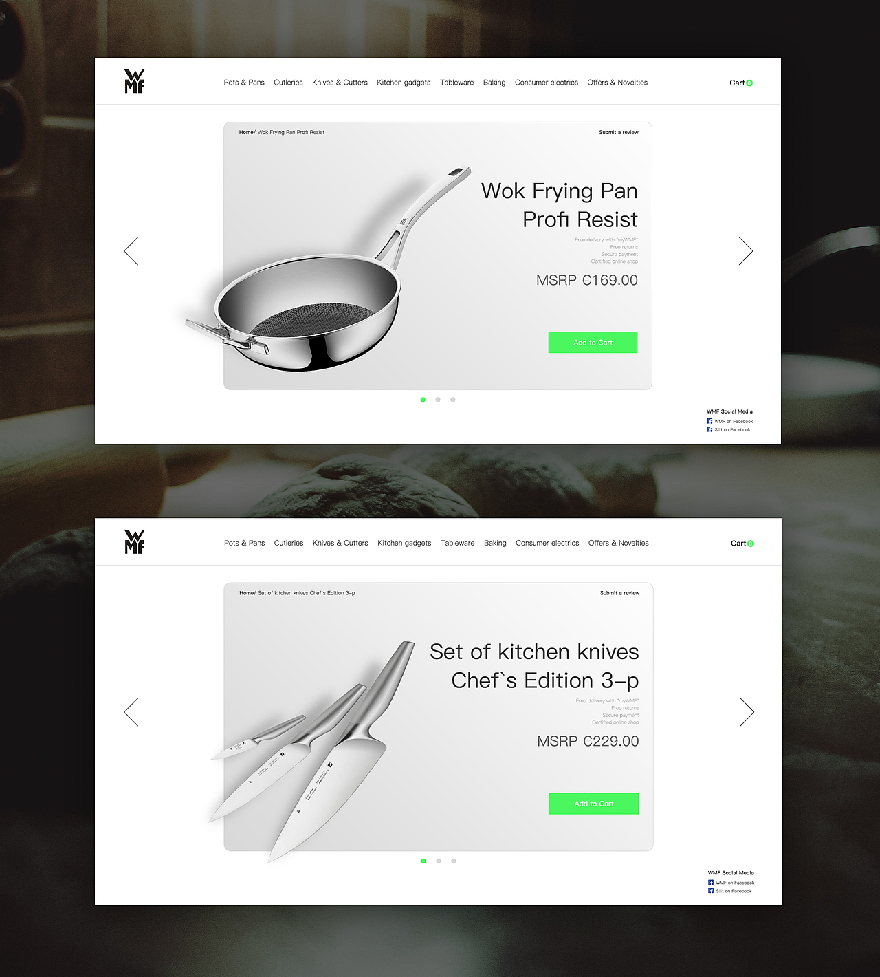 练习——厨具网页及动效（图ZNjM3NDc0NTY=） - 电商 - 站酷设计师镜头君原创素材 - 站酷ZCOOL