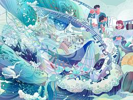 地产项目插画