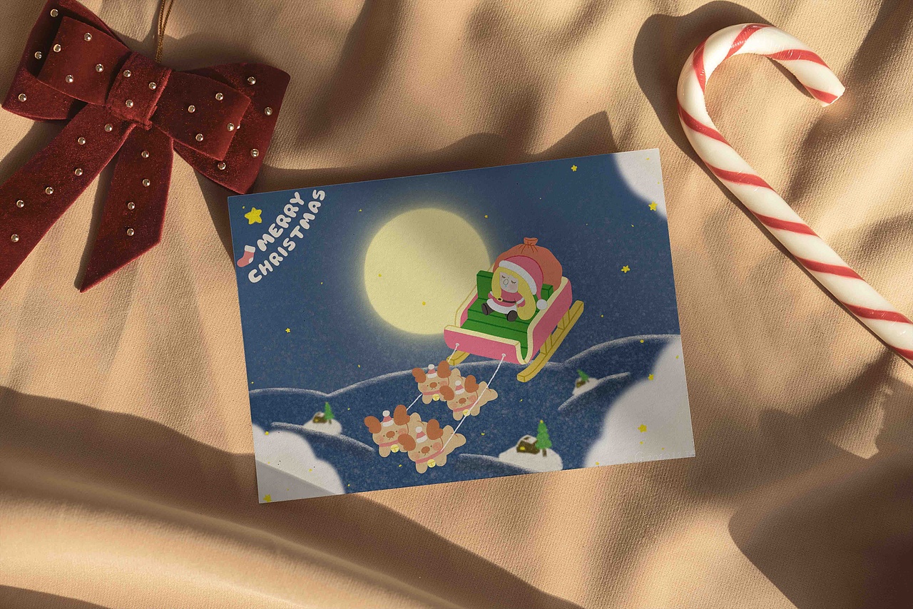 2020年圣诞节习作「小懒团子-圣诞快乐」