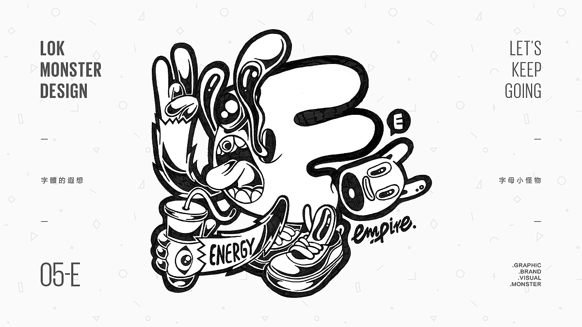 『字母小怪物』手绘稿合辑（图ZMTYzMTE3MjQ4） - 创作习作 - 站酷设计师LOKLIAO丶樂原创素材 - 站酷ZCOOL