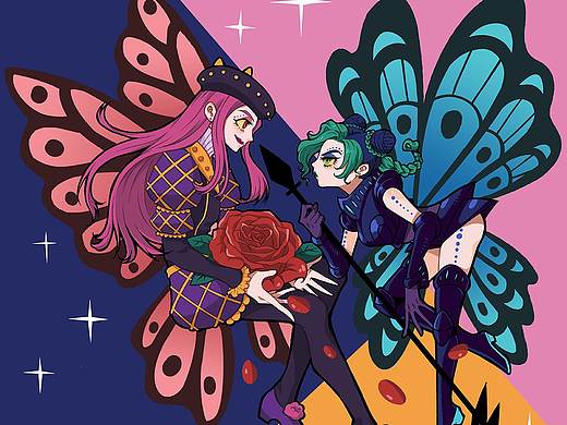 JOJO万圣节同人插画