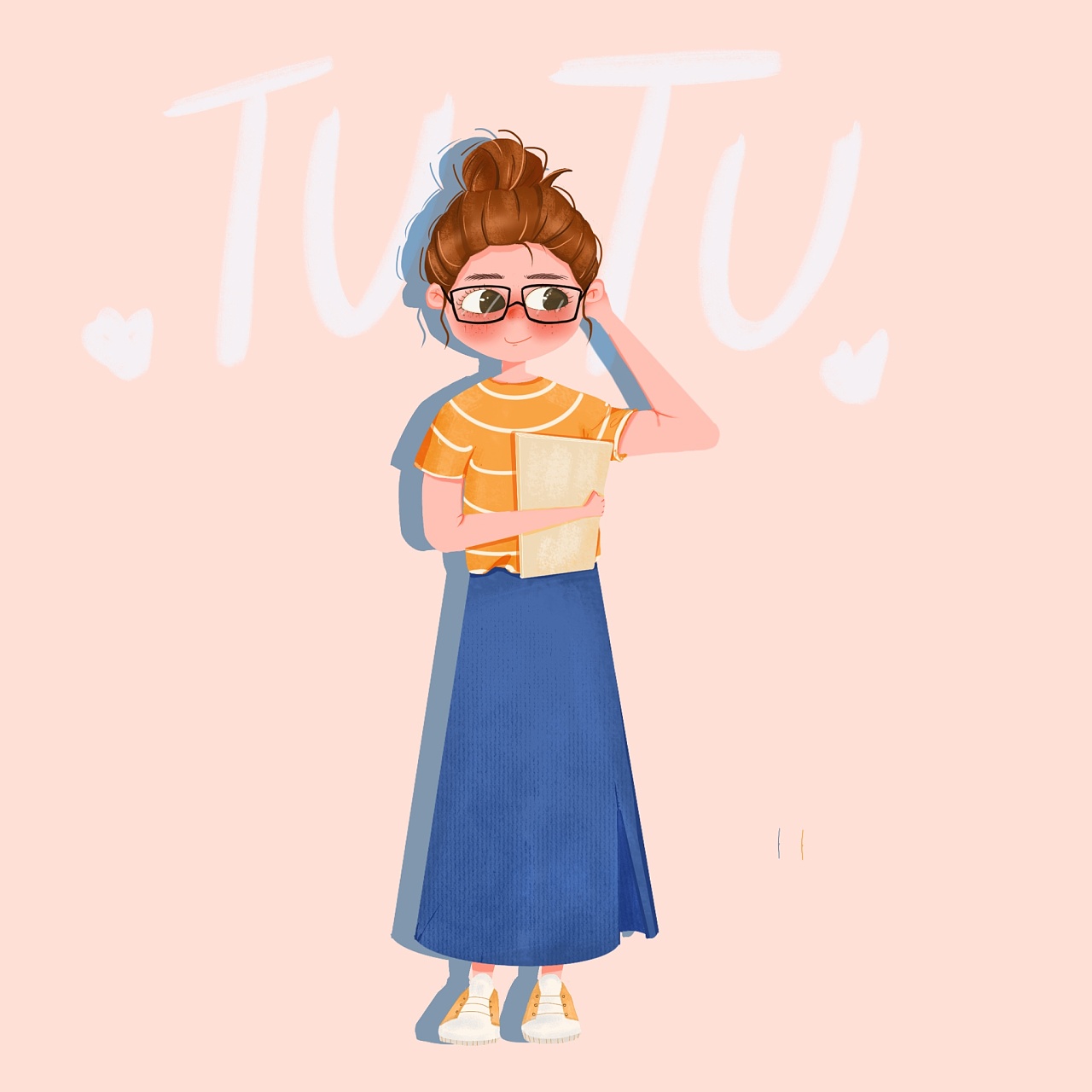 原创人物系列插画———-女孩