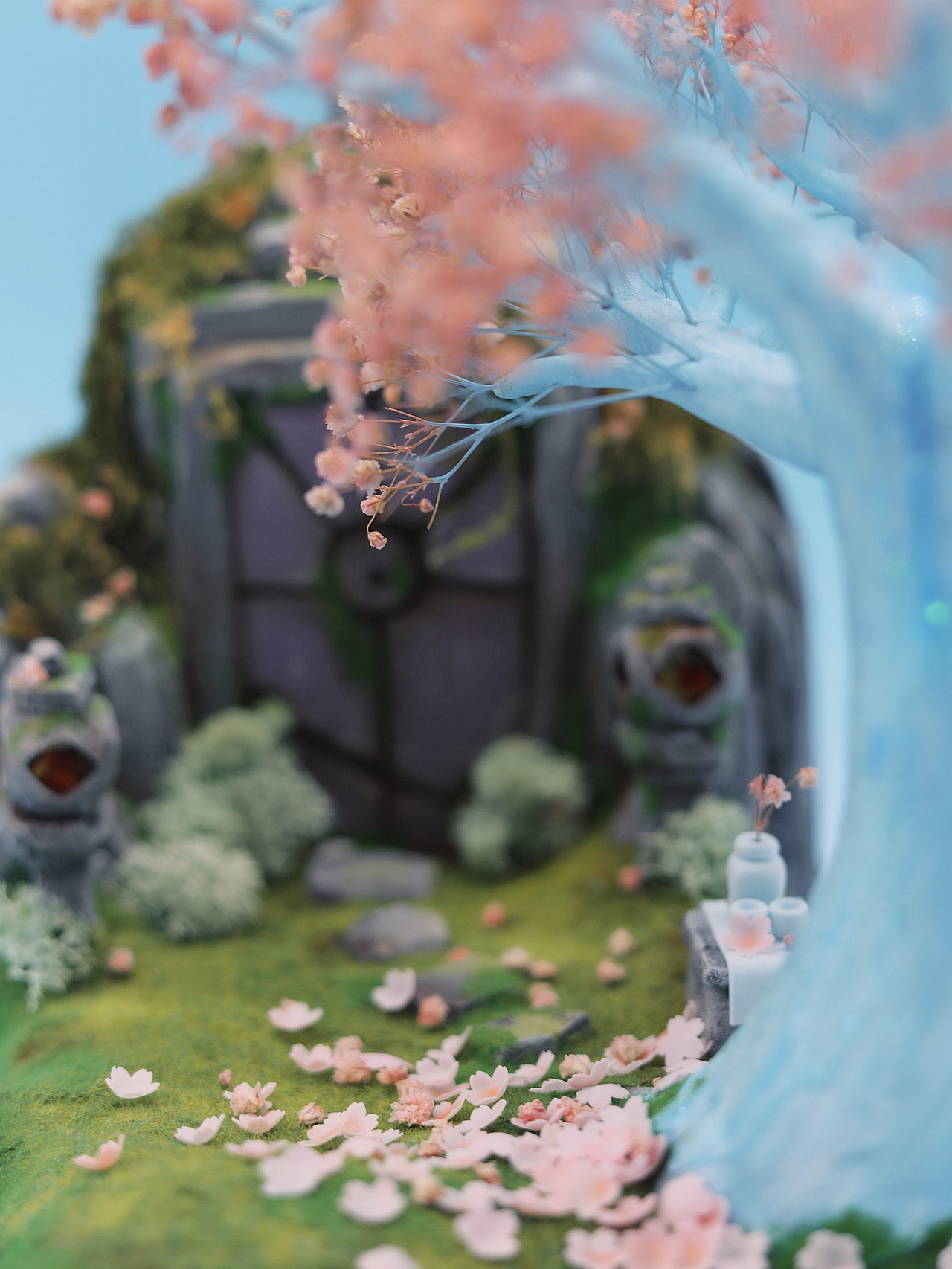 【粘土自制】花憩节，用秒速五厘米的方式打开光遇（图ZMjUxMzIwNTM2） - 手办/模玩 - 站酷设计师小鳄鱼cayman酱原创素材 - 站酷ZCOOL