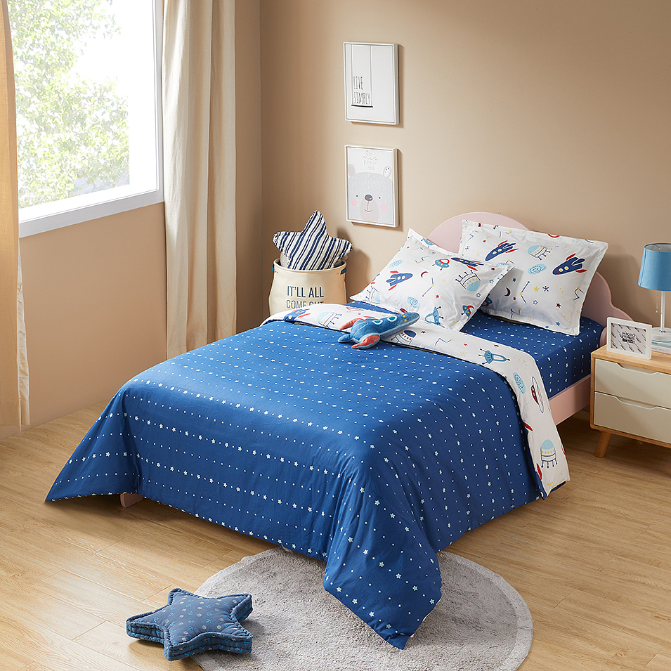 家具摄影 儿童床品四件套