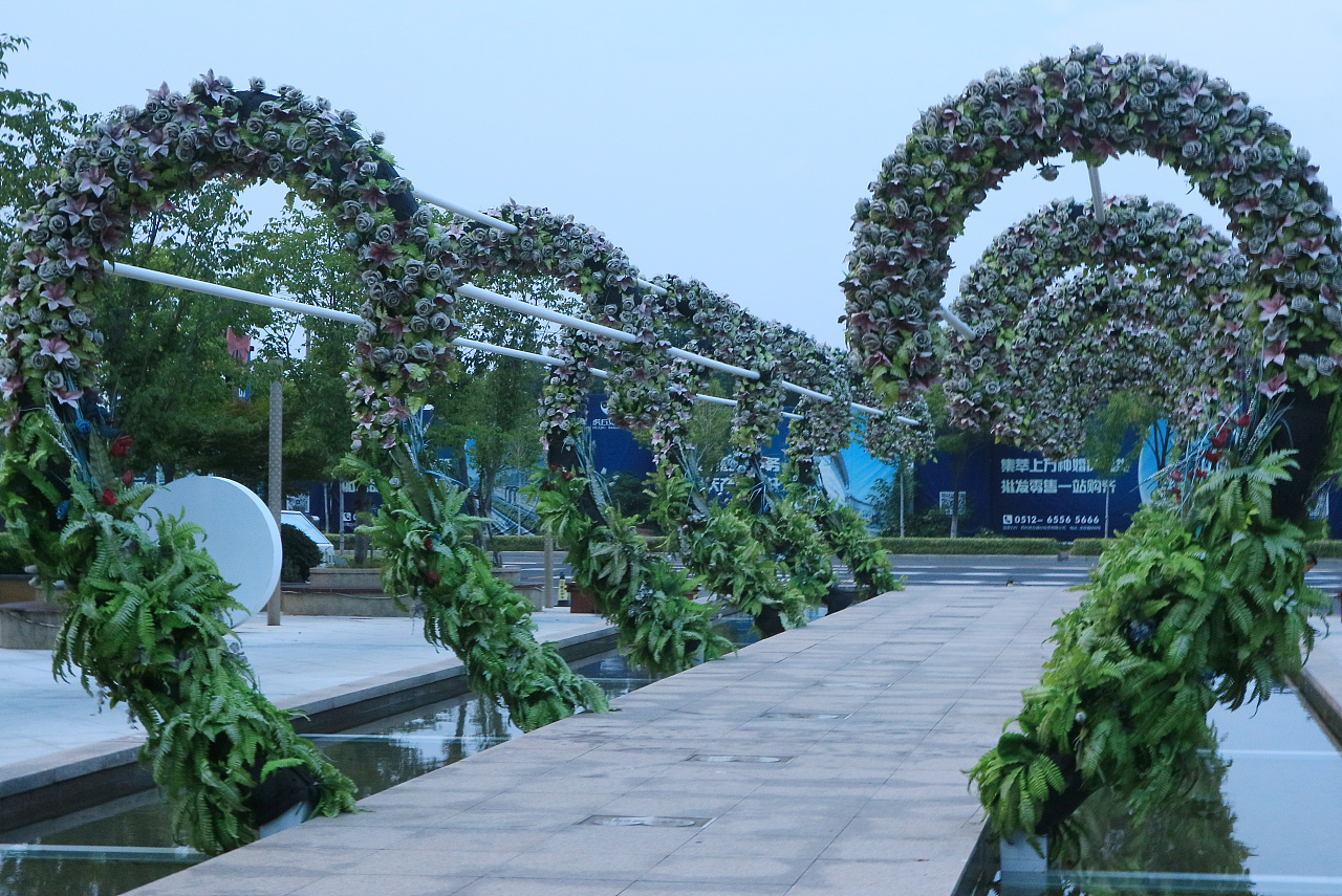 夏季黄昏 苏州婚纱城