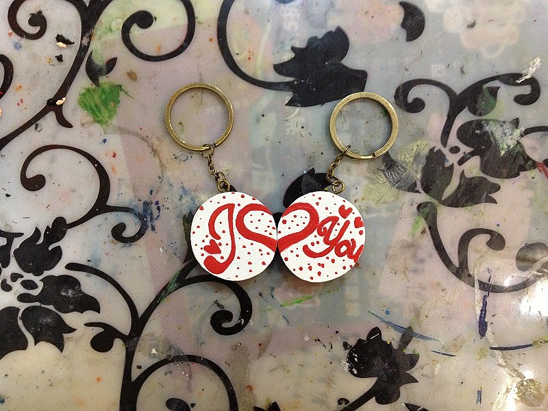 手绘钥匙牌（图ZNjMzNTE2Mjg=） - 工艺品设计 - 站酷设计师W_X_L_原创素材 - 站酷ZCOOL