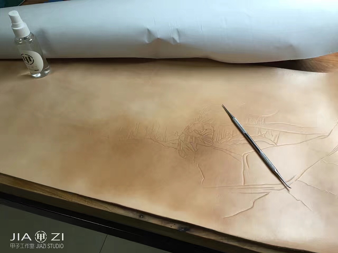 甲子工作室 大圣归来 皮雕皮艺装饰画（图ZNzQzMzc4NDg=） - 工艺品设计 - 站酷设计师甲子原创素材 - 站酷ZCOOL