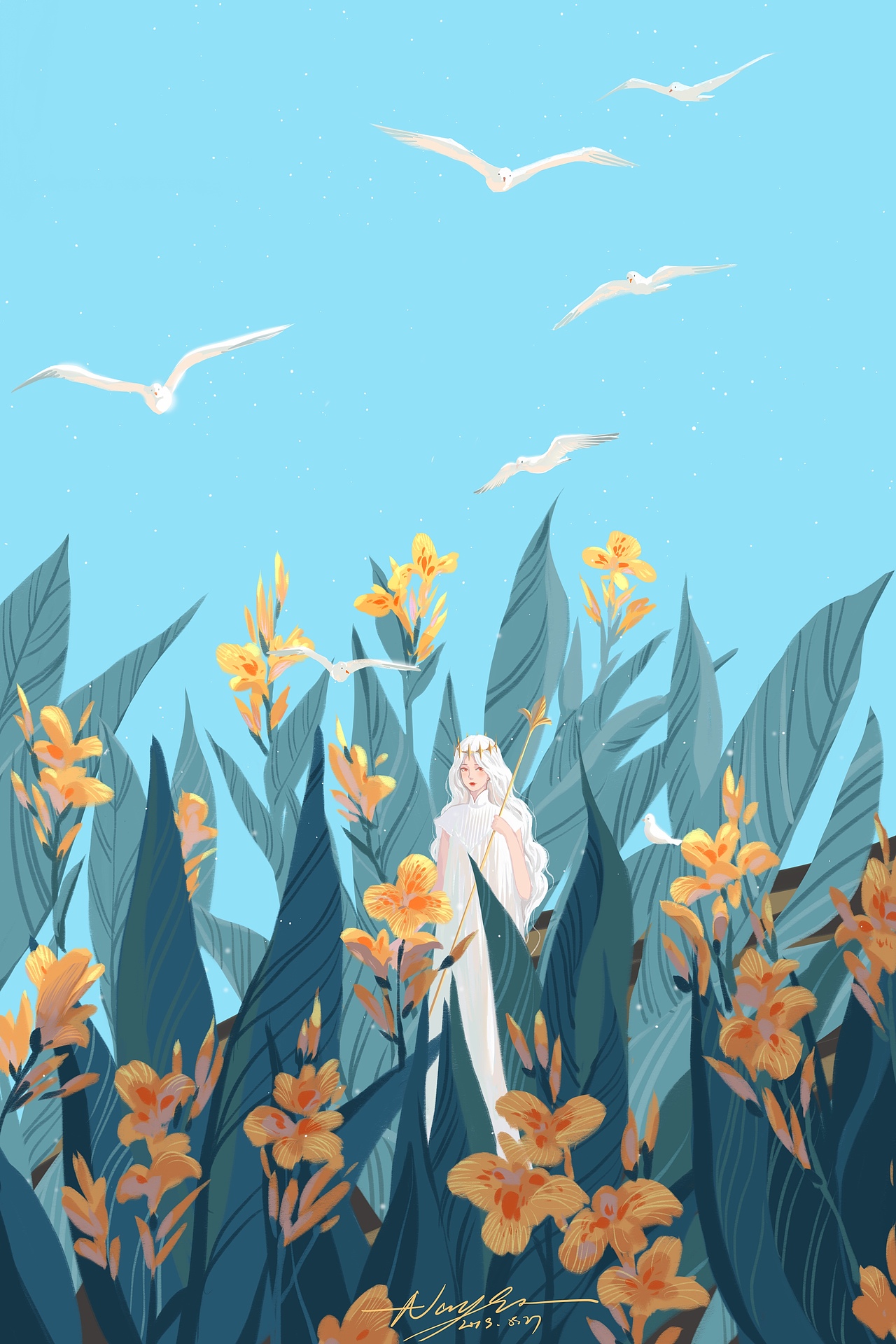 夏（图ZMTgxOTU4NTI0） - 商业插画 - 站酷设计师RIVERSlll原创素材 - 站酷ZCOOL