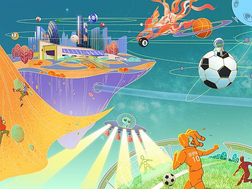 华侨城地产插画（12月台历）