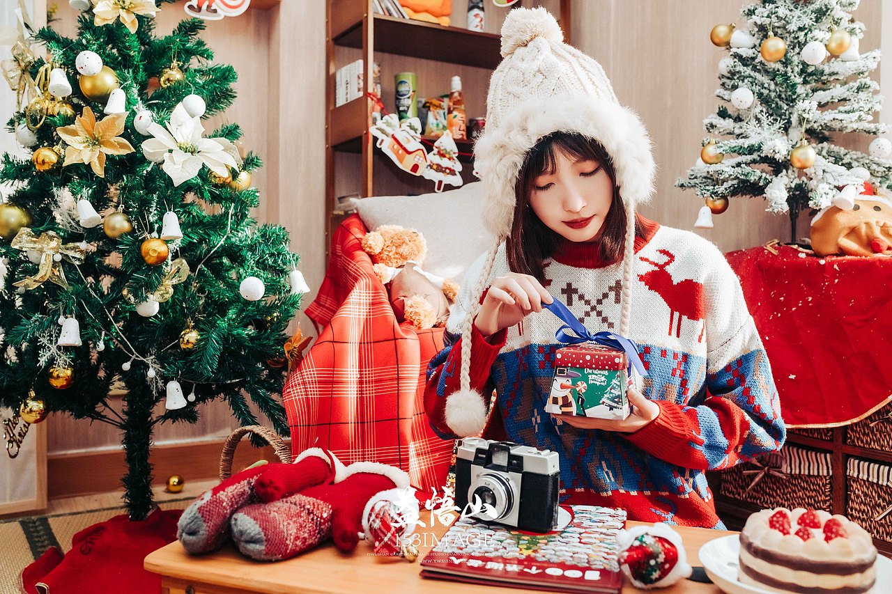 网红圣诞双胞胎姐妹