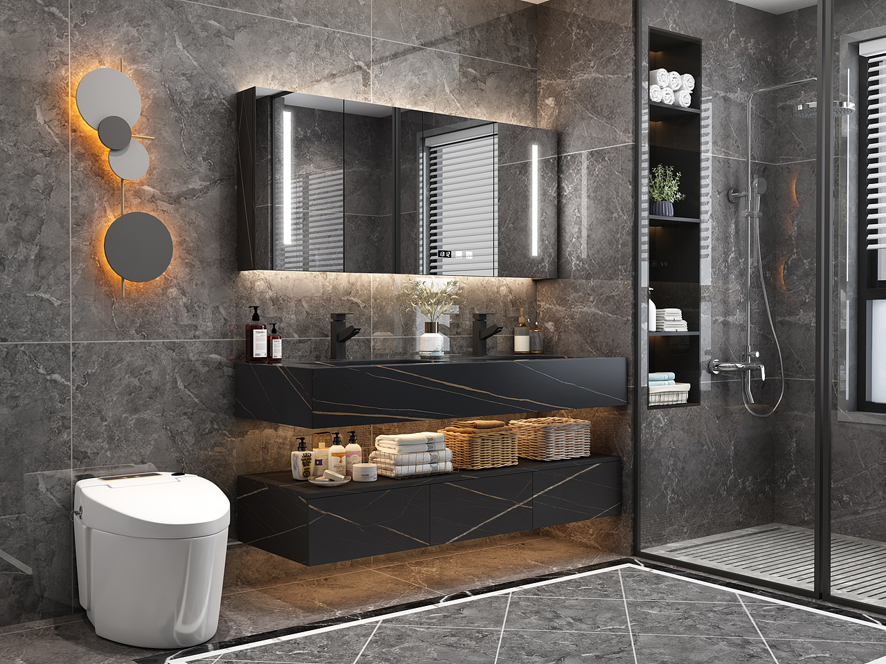 浴室柜效果图展示设计（图ZMjM4NzU0OTI0） - 场景 - 站酷设计师芝设计原创素材 - 站酷ZCOOL