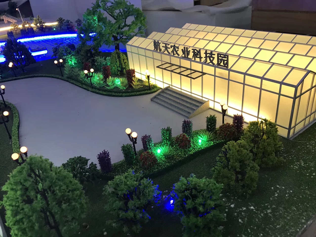 航天科技广场设计规划.特色小镇建设.沙盘模型呈现