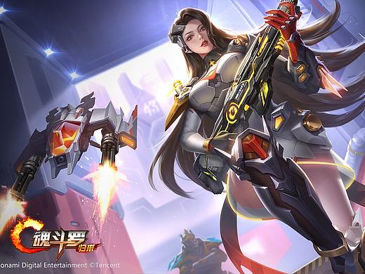 为《魂斗罗：归来》画的一些商插