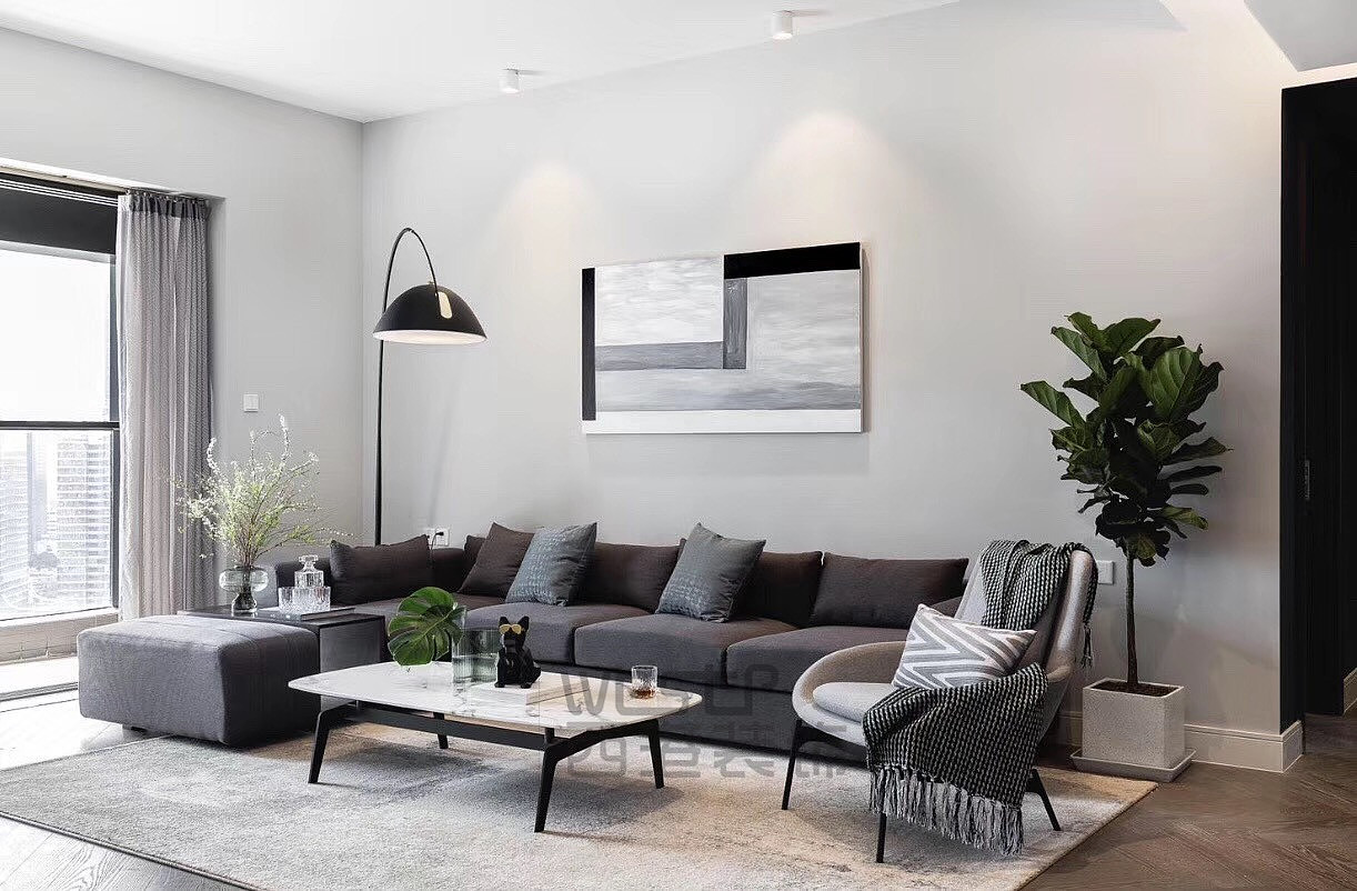 重庆江北保利江上明珠现代风格装修装修设计效果（图ZMjA0MTc2MzQ4） - 家装设计 - 站酷设计师重庆西港装饰原创素材 - 站酷ZCOOL