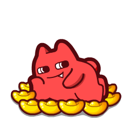 c62-2【魔鬼猫表情-元宝】#半身 动态 躺 砸 痛 ip 动漫 魔性 斗图