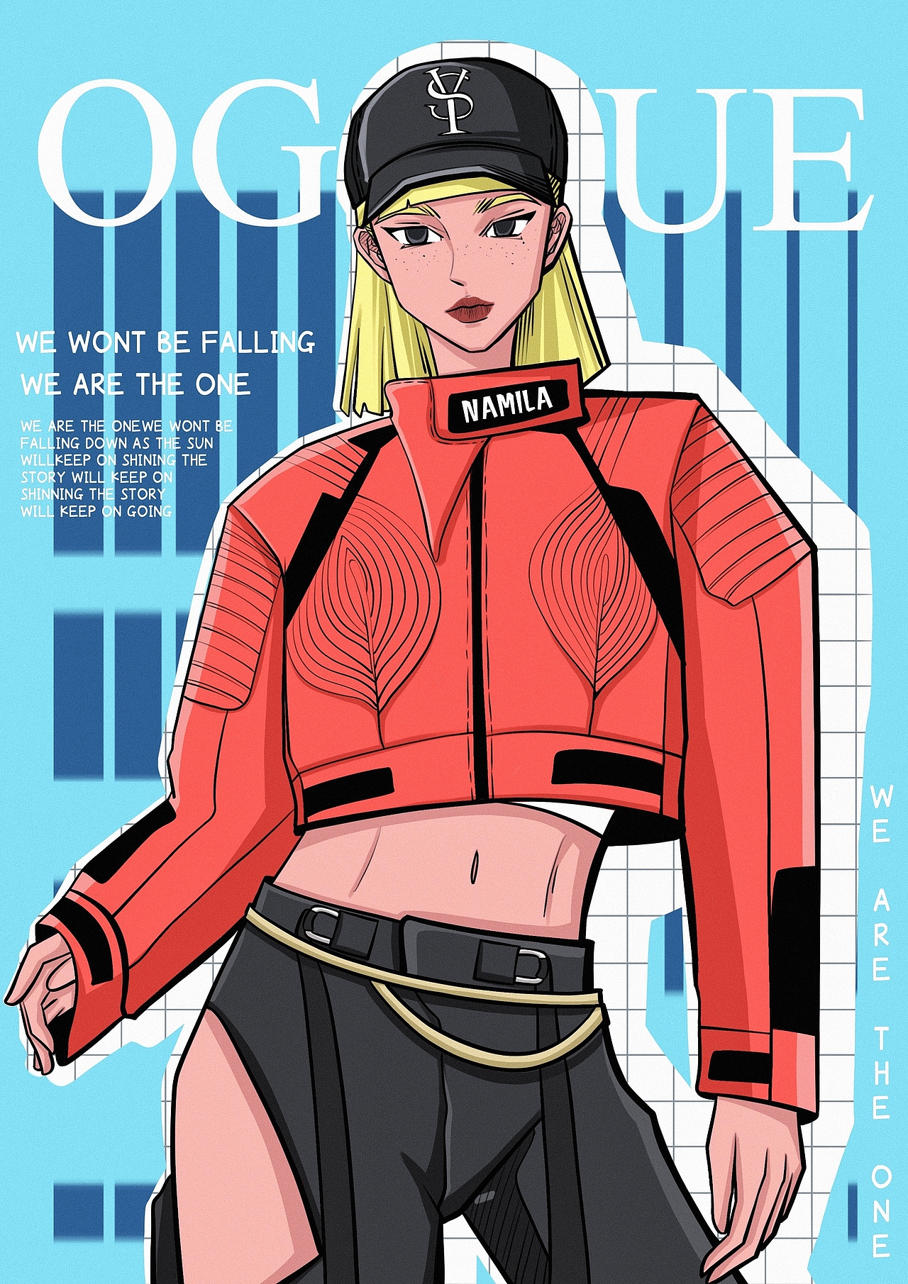 时尚杂志封面插画（图ZMzMyOTkwOTE2） - 商业插画 - 站酷设计师星挽原创素材 - 站酷ZCOOL