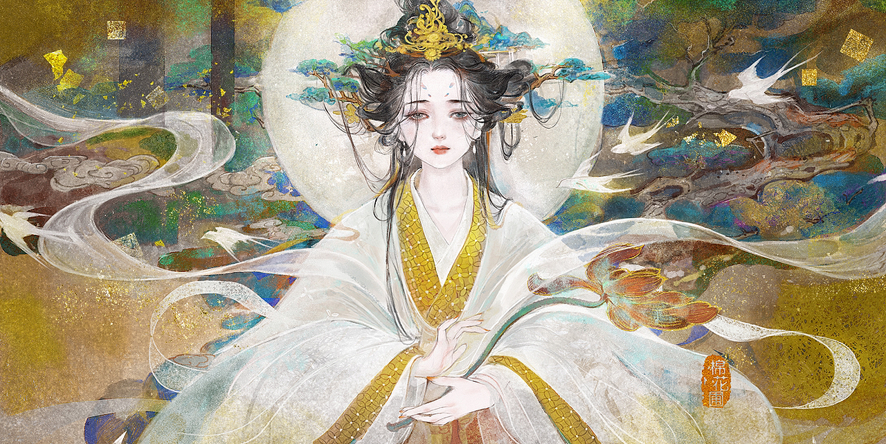 月神（图ZMzE1MjIyMTI0） - 商业插画 - 站酷设计师棉花圃原创素材 - 站酷ZCOOL