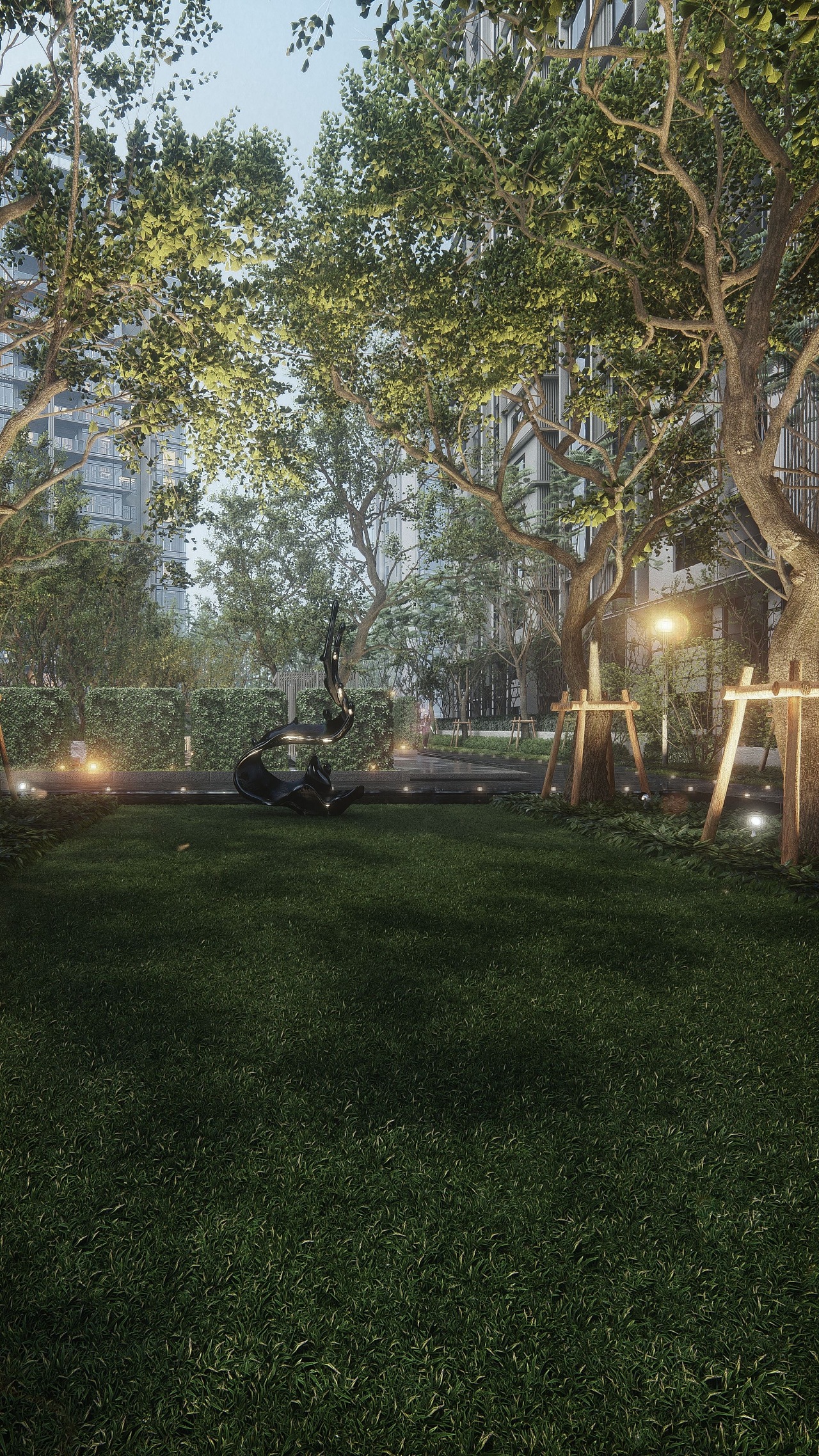 lumion夜景沉林间