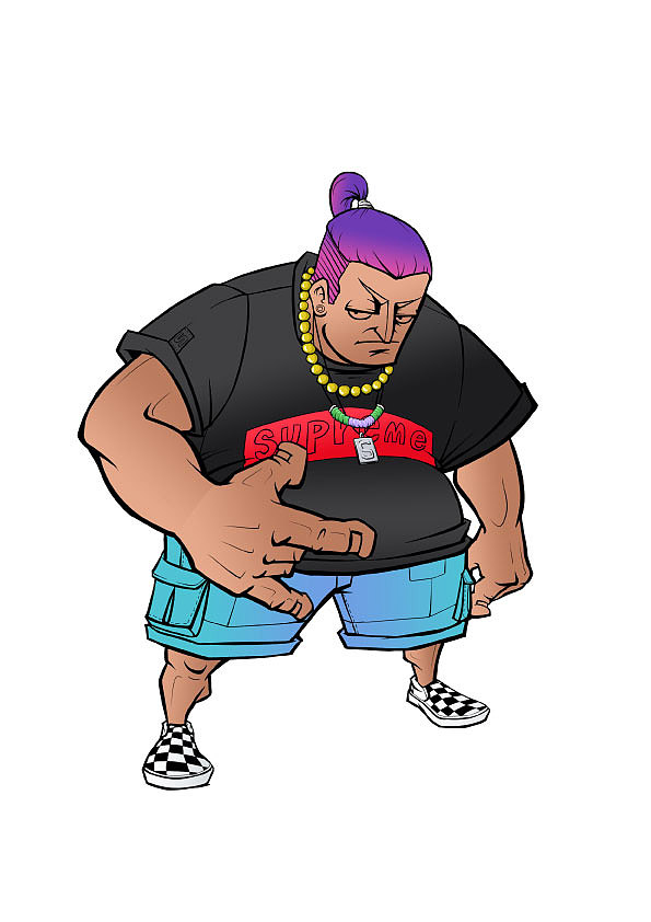 潮牌應用插畫（附簡單創(chuàng)作流程）（圖ZMzkxNzA5NjQ=） - 新銳潮流插畫 - 站酷設計師Jc-chen-r6290原創(chuàng)素材 - 站酷ZCOOL