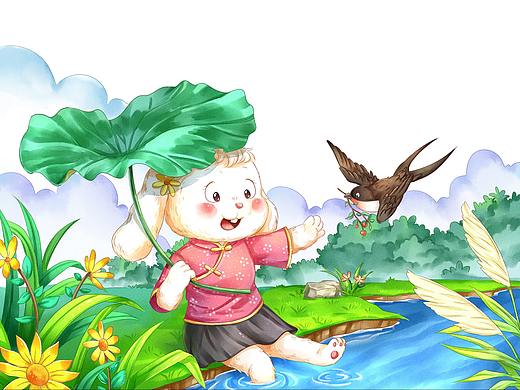 儿童插画 节气故事 封面