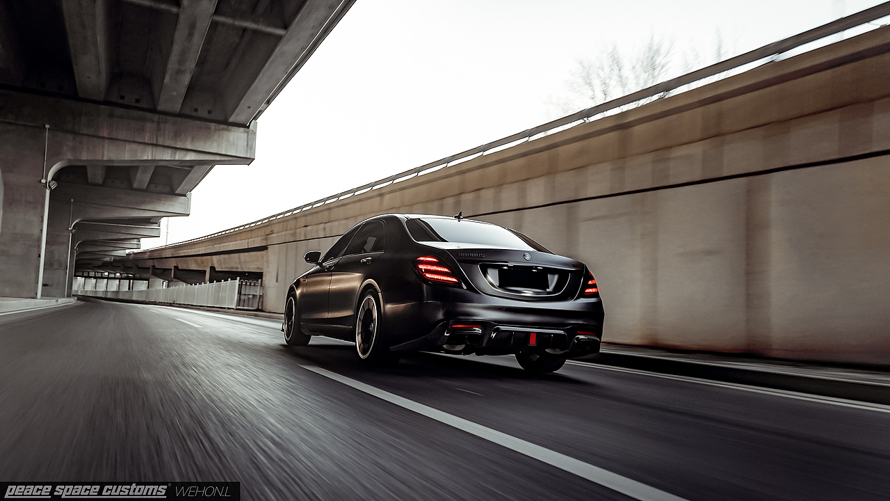 汽车摄影奔驰sw222巴博斯套件