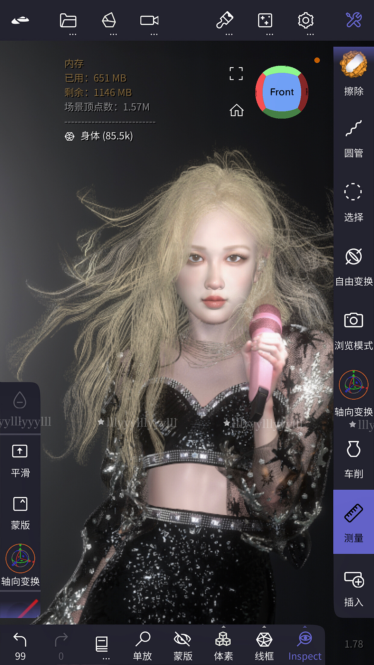 手机建模一个rosé（图ZMzU2MTU2NDIw） - 人物/生物 - 站酷设计师lllyyylllyyylll原创素材 - 站酷ZCOOL