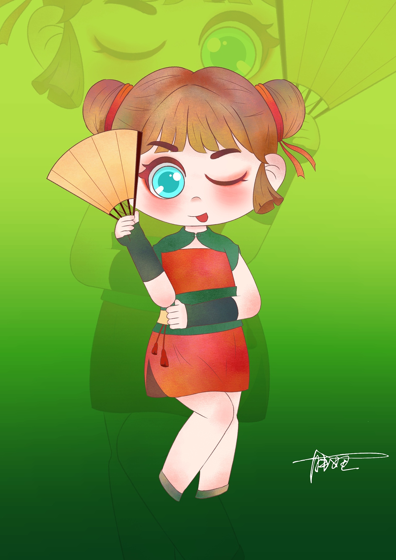 q版可爱人物系列插画