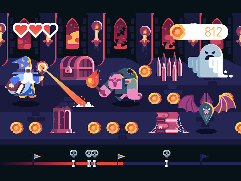 魔幻闯关游戏风格设计