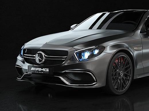 Benz-C63 S  | 建模加渲染 |