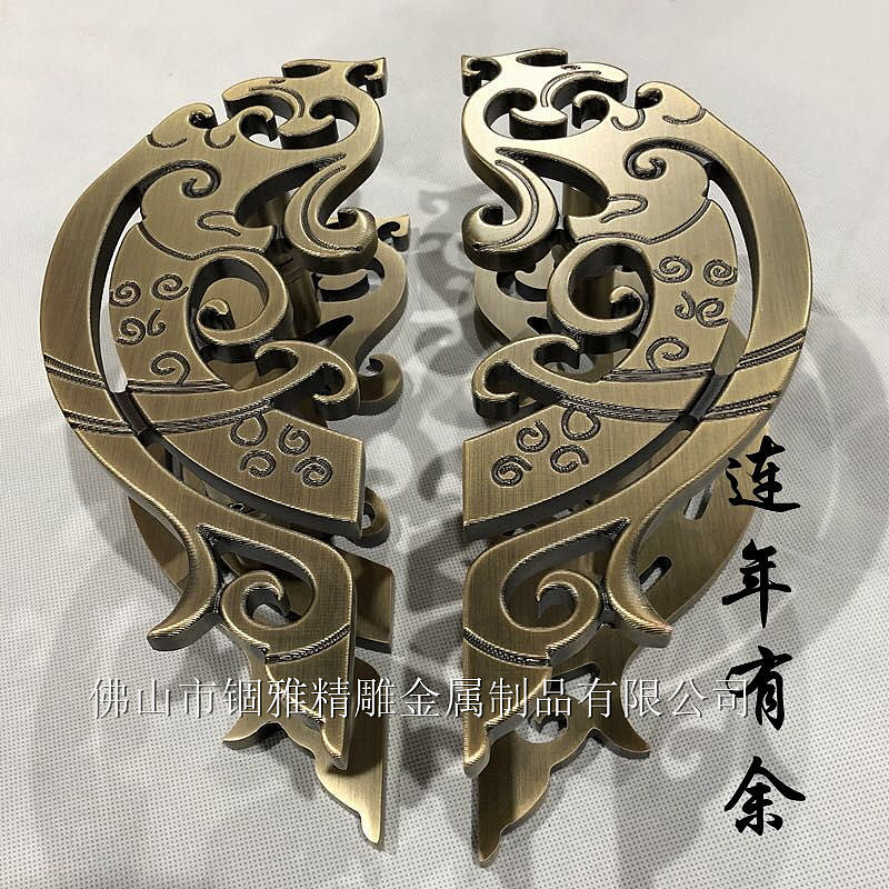 中国风畅销款式铝艺雕刻祥云图案屏风隔断