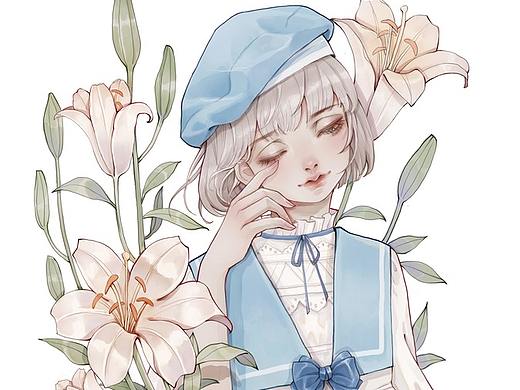 花与少女