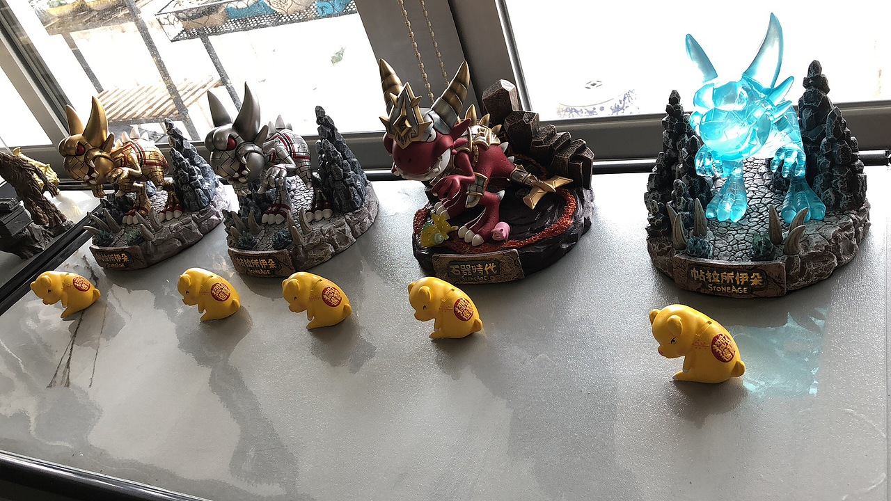 超高还原度石器时代模型手办老玩家不容错过拍摄非盲盒