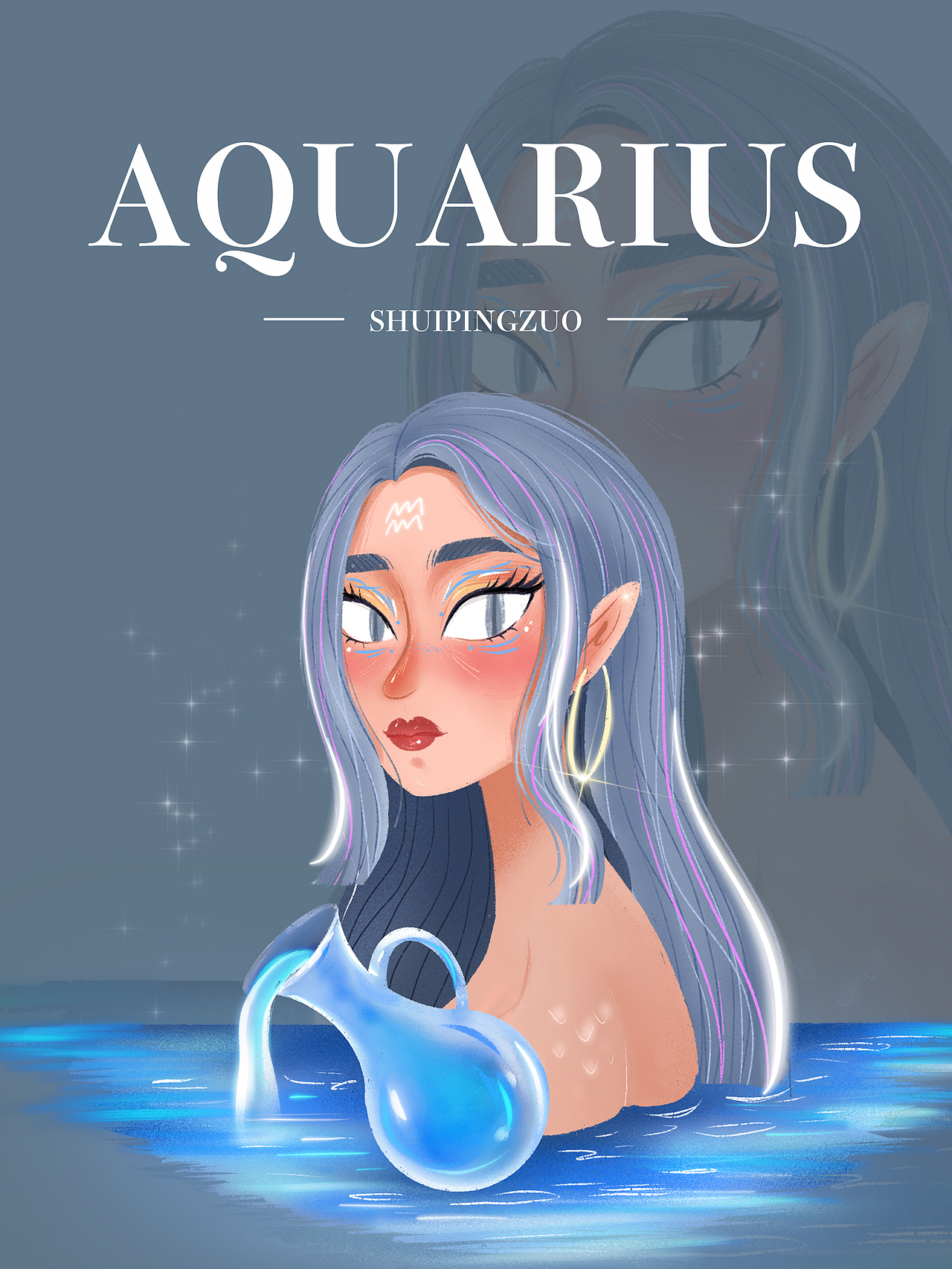 12星座女孩插画（图ZMjcwNjU1MjQ4） - 艺术插画 - 站酷设计师猫法一JOEY原创素材 - 站酷ZCOOL