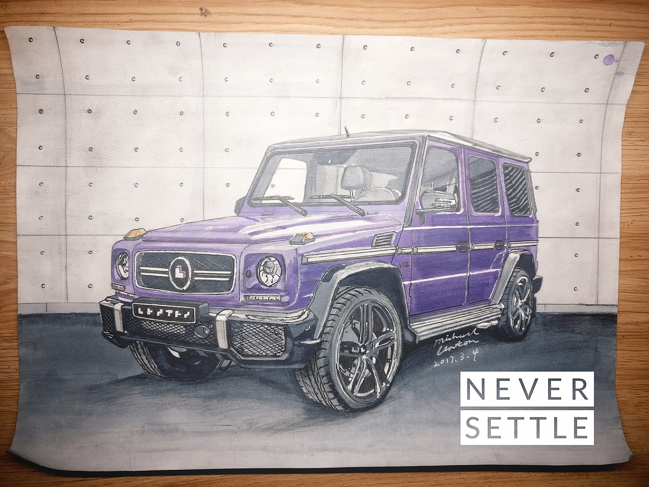 汽車手繪之 AMG G63爆改（圖ZNzI1MDAzOTY=） - 交通工具 - 站酷設(shè)計師LENTEN原創(chuàng)素材 - 站酷ZCOOL