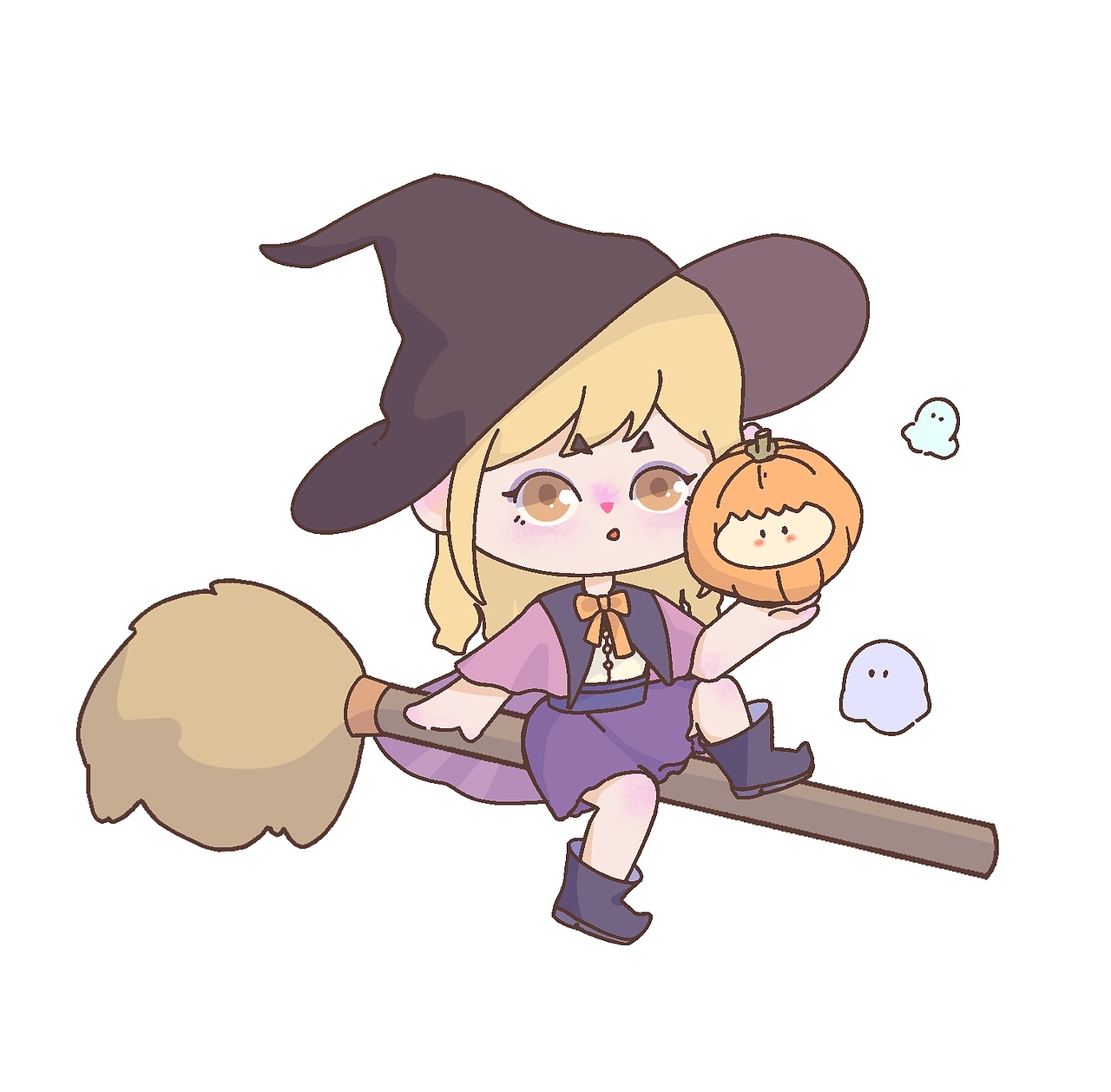 万圣节的小魔女