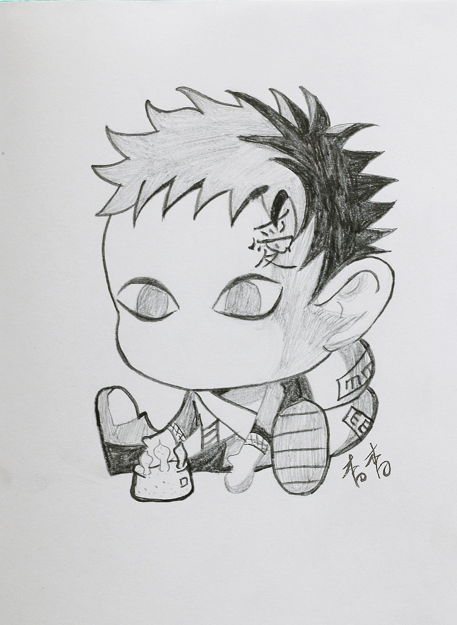 学生时期画的动漫人物