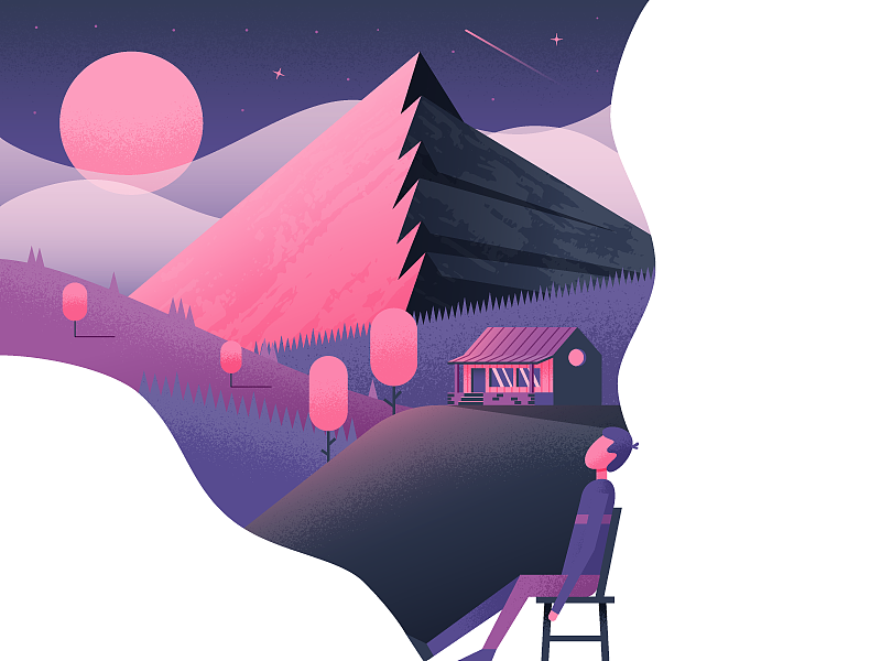 插画-留白的魅力