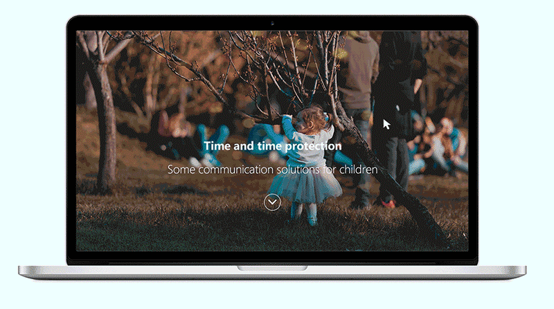 老人儿童概念网-网站设计