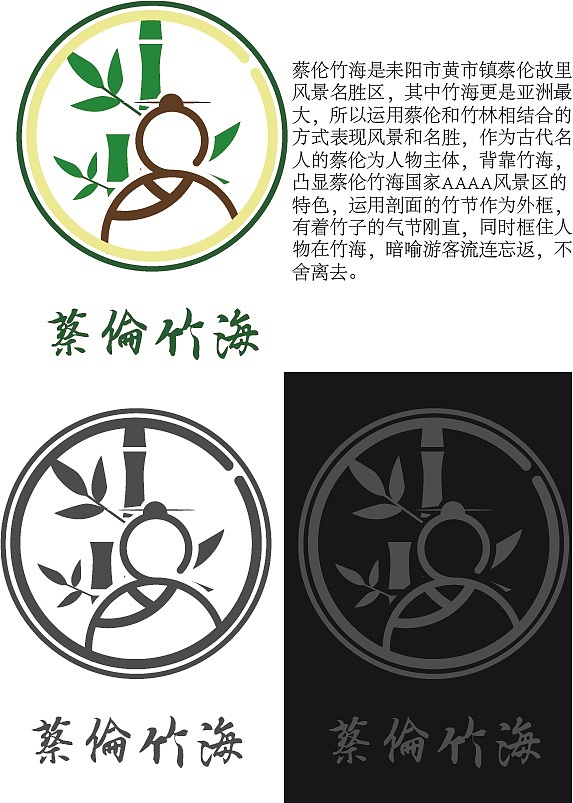 蔡伦竹海旅游公司vi识别手册