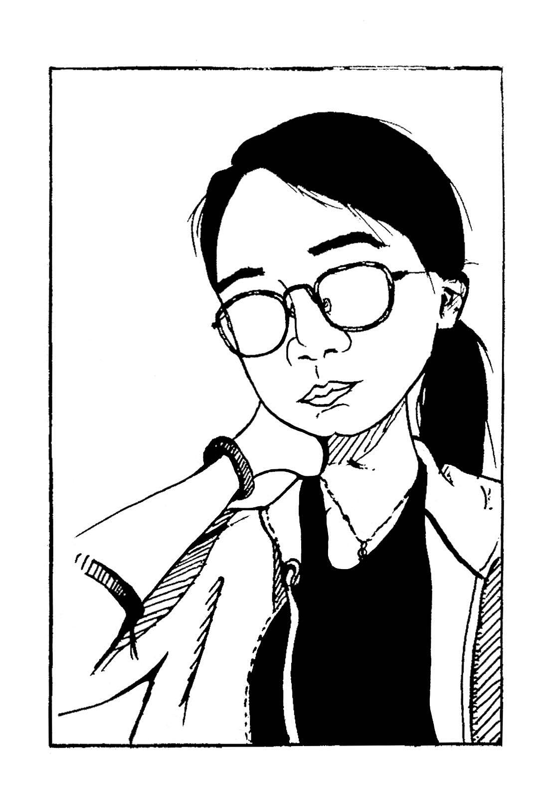 手绘自画像|插画|创作习作|韩丢丢 - 原创作品 - 站酷 (zcool)